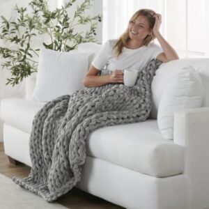 Hand-Knit-Weighted-Blanket