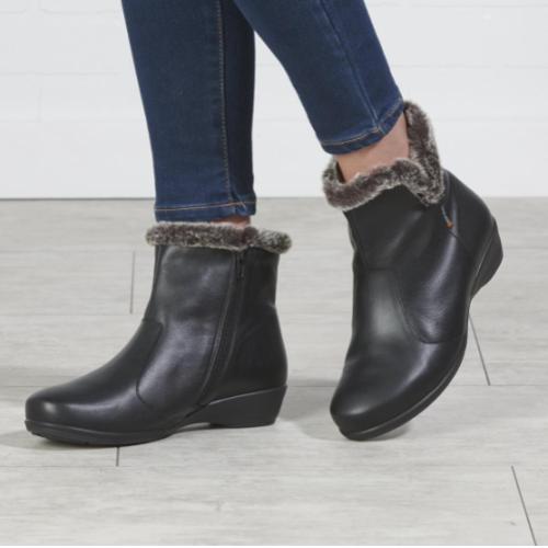 Orthopedic Leather Ankle Boots